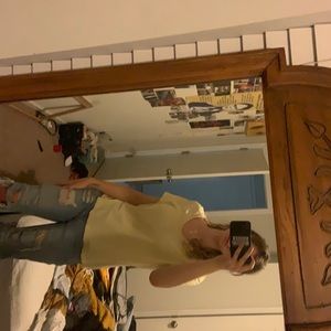 Soft yellow blouse! Size large